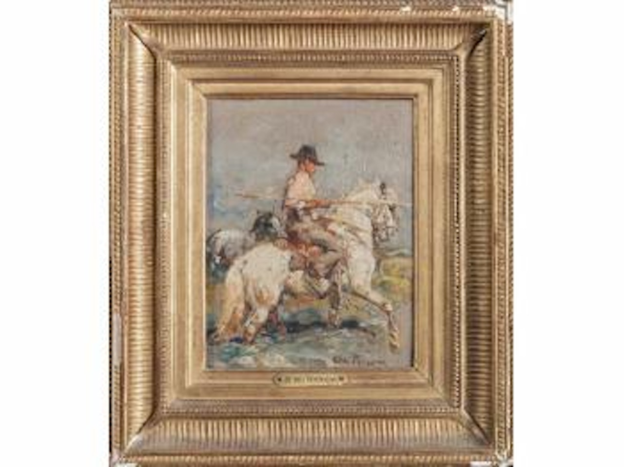 Le gardian en Camargue by Henri Émilien Rousseau