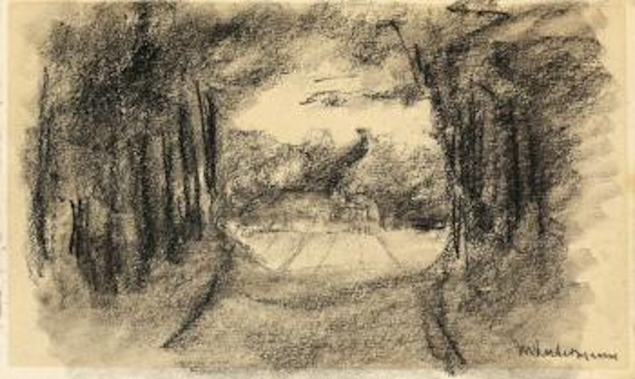 Durchblick - Holländische Landstrasse by Max Liebermann