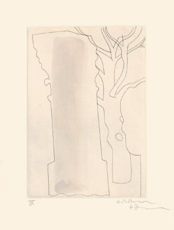 Column And Tree by Ben Nicholson, O.M.