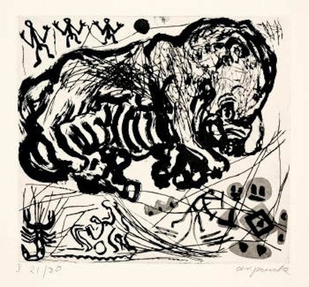 Was Einem Emigranten Durch Den Kopf Geht V by A.R. Penck
