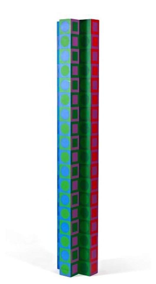 Colonne (Tower For 80th Birthday) by Victor Vasarely