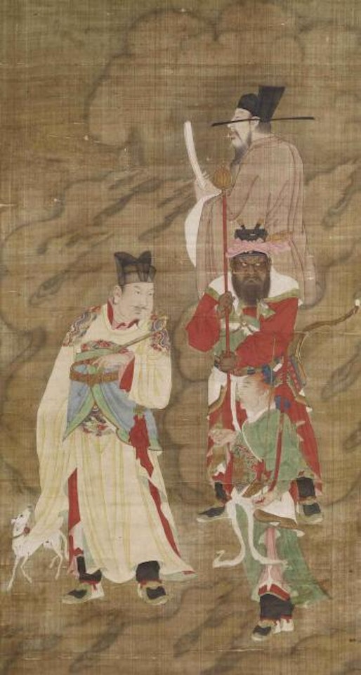 Rare Peinture En Rouleau by Chinese School