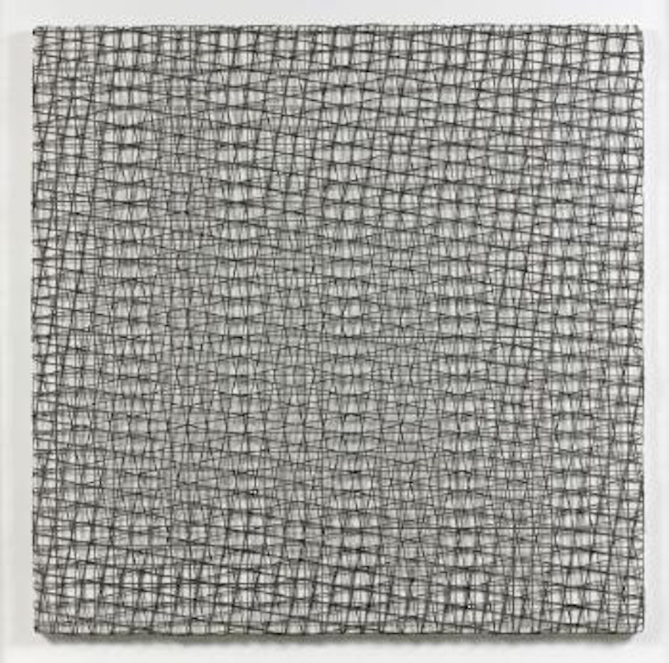 3 Trames De Grillage (0°+10°-10°) by Francois Morellet