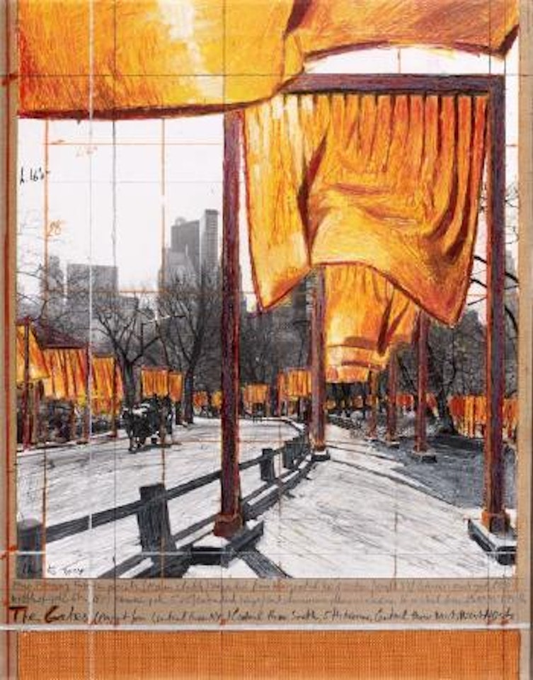 The Gates ( Projet For Central Park NYC) Central Park South 5th Avenue Central Park West West No St by Christo