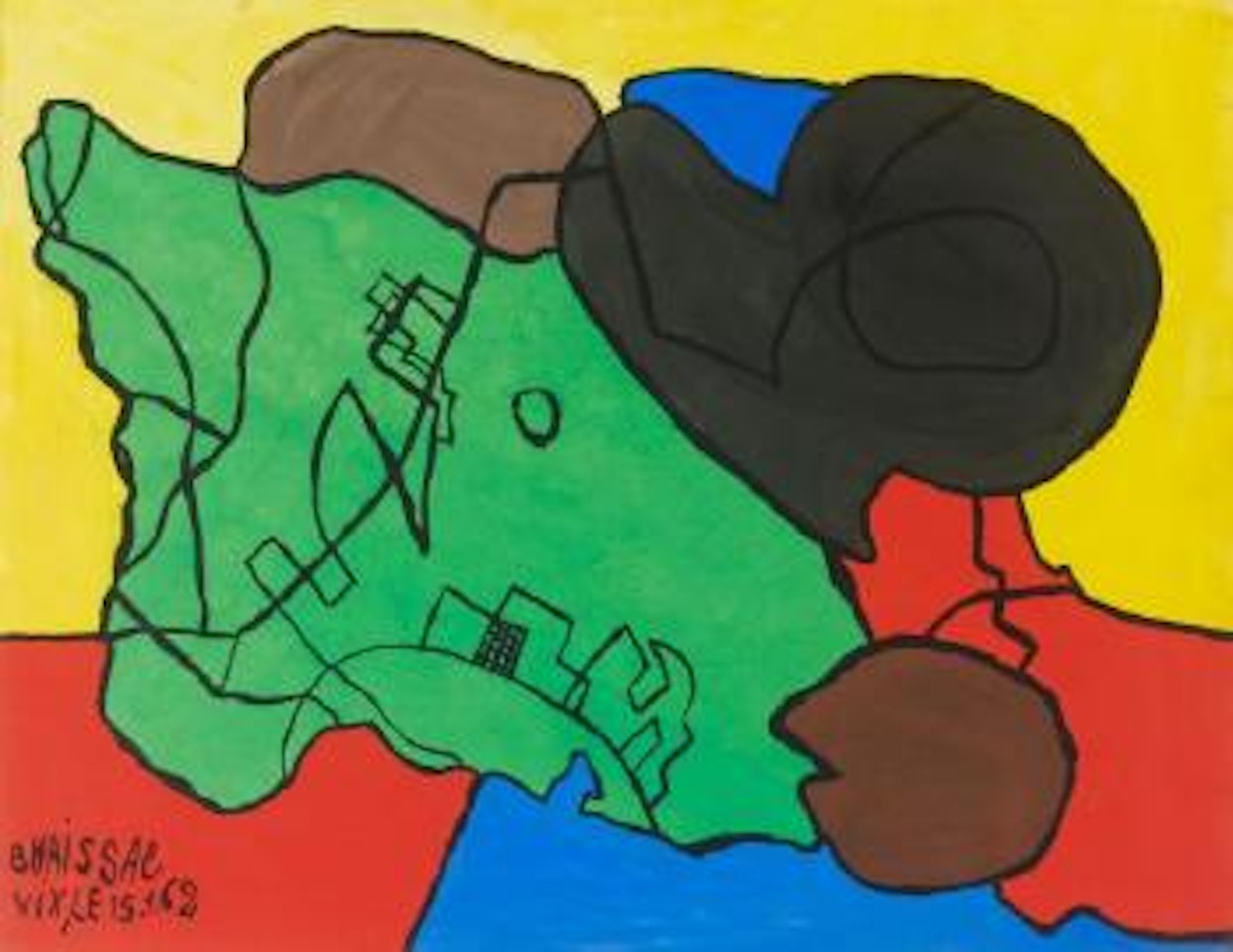 Composition Abstraite by Gaston Chaissac