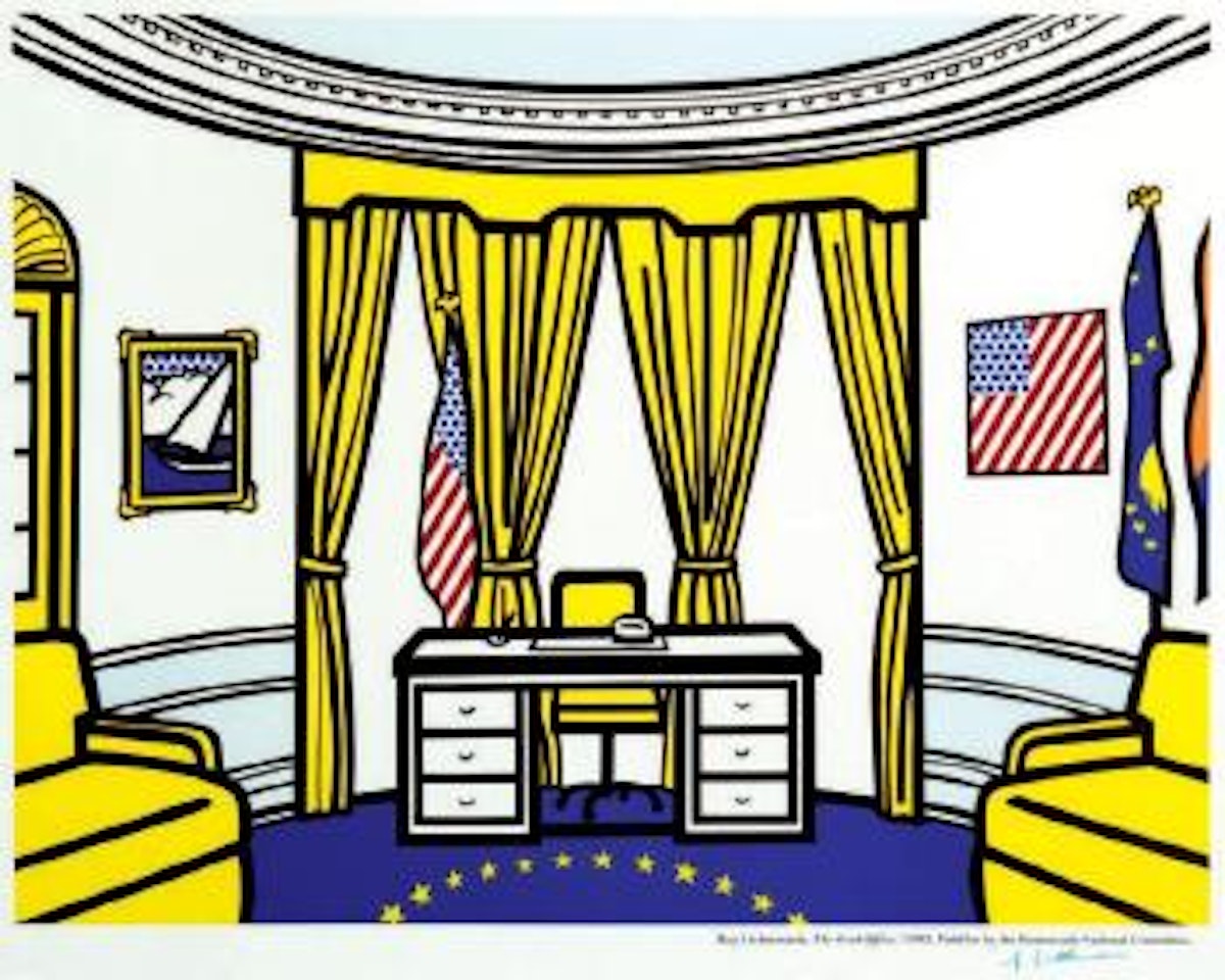 The oval office by Roy Lichtenstein