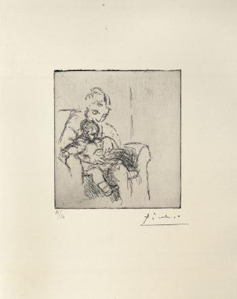 Mere Et Enfant (Olga Et Paulo) by Pablo Picasso