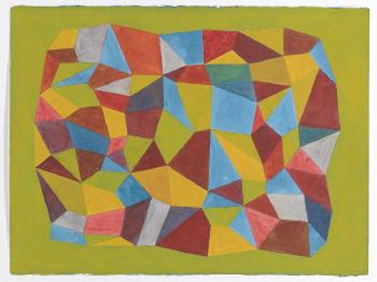 Complex structures in contained space by Sol LeWitt