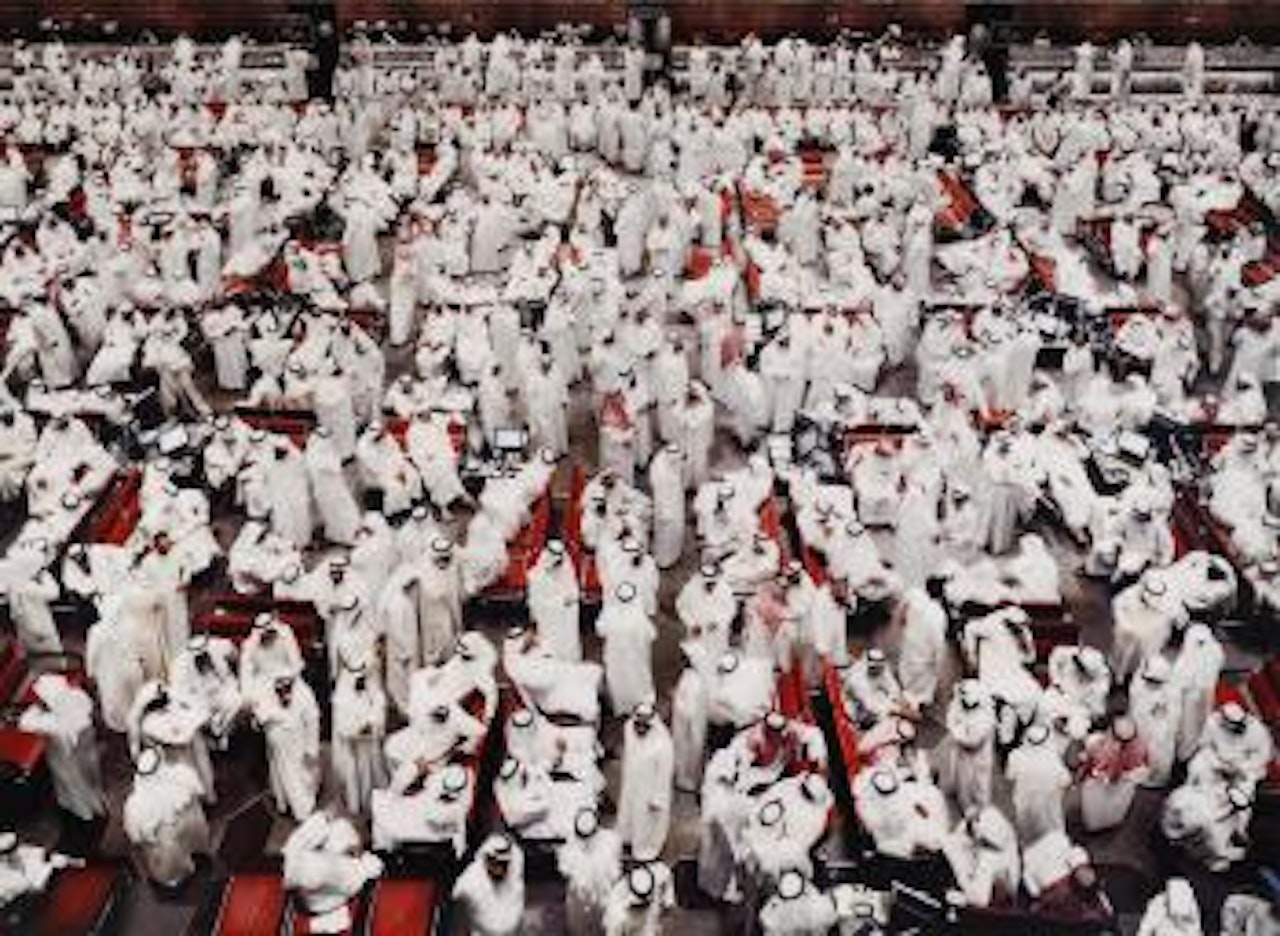 Kuwait Stock Exchange II by Andreas Gursky