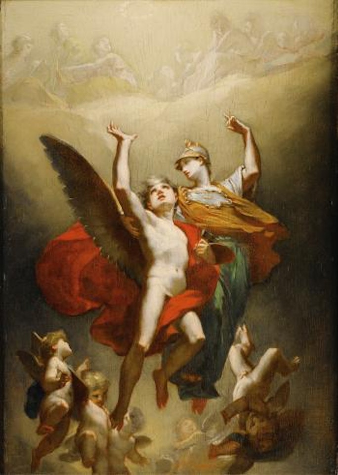 Minerve Conduisant Le Génie Des Arts à l'Immortalité by Pierre-Paul Prud'hon