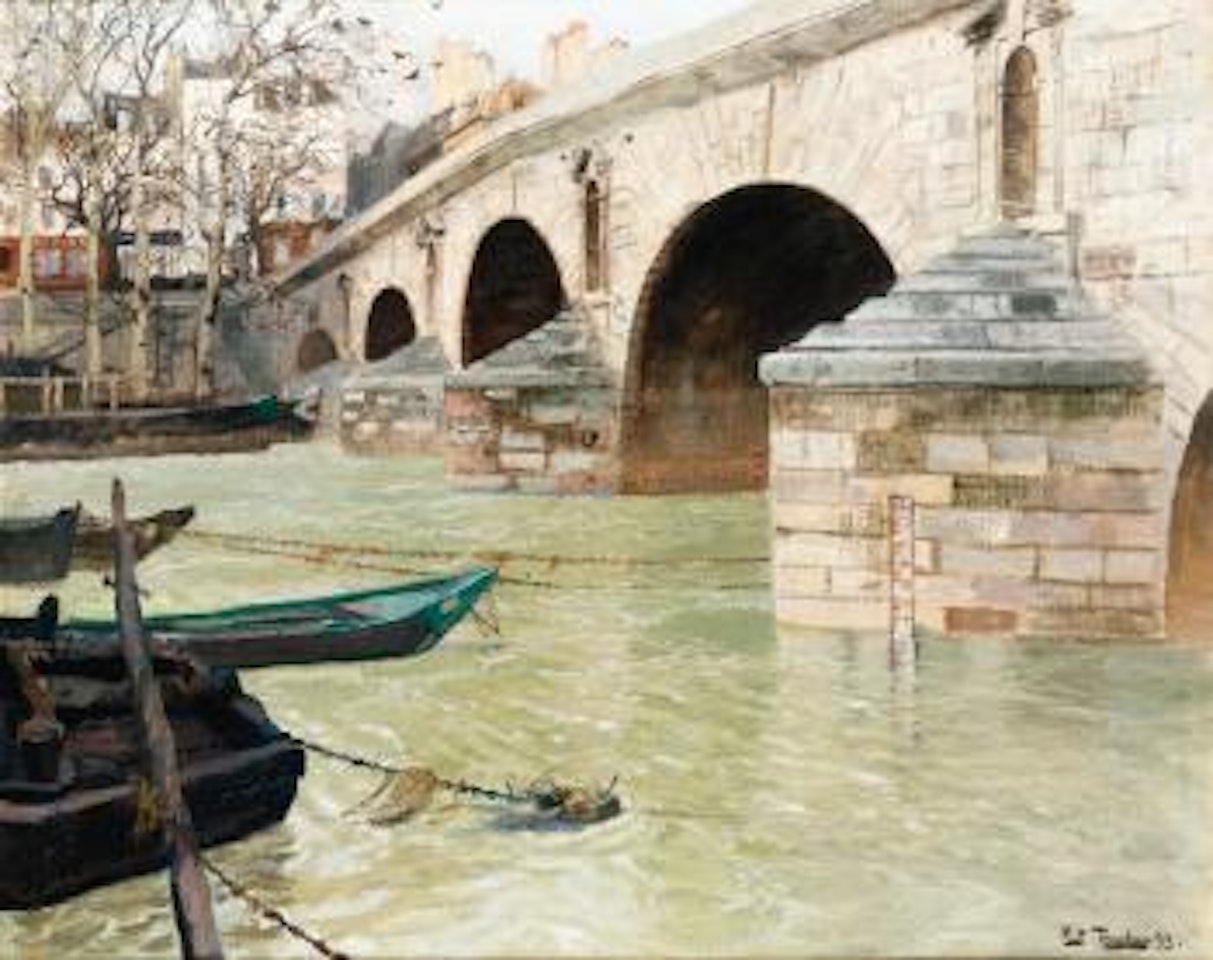 Le Pont Marie à Paris by Fritz Thaulow