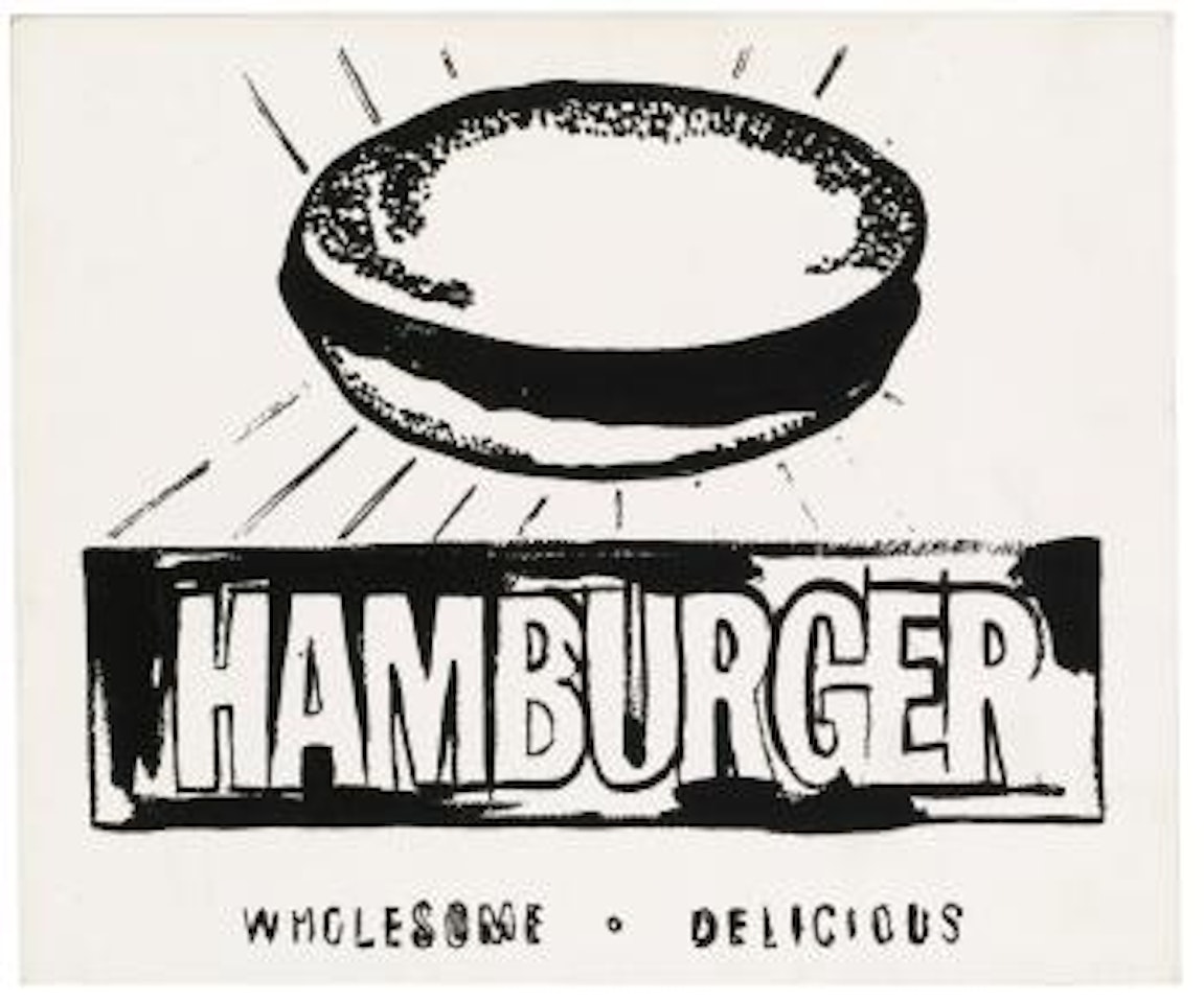 Hamburger by Andy Warhol