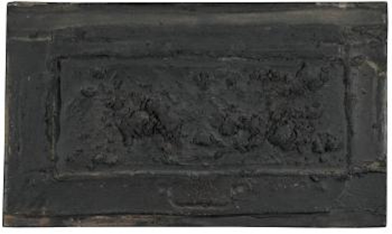 Rectángulo Negro Sobre Negro by Antoni Tapies