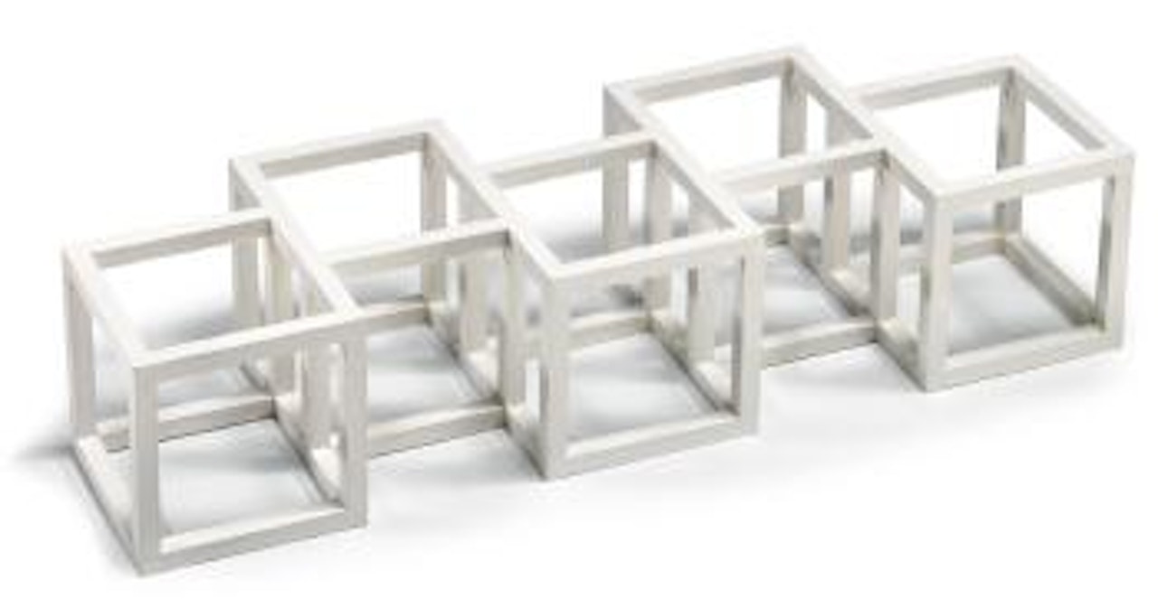 Five Half-off Cubes by Sol LeWitt