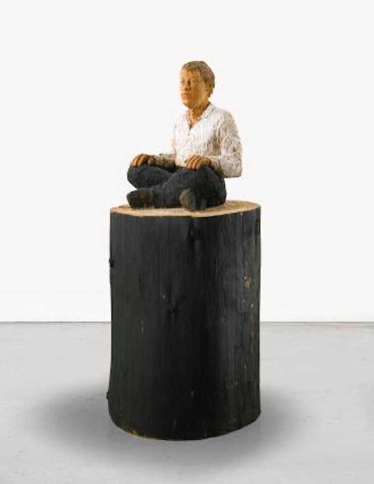 Man Sitting by Stephan Balkenhol