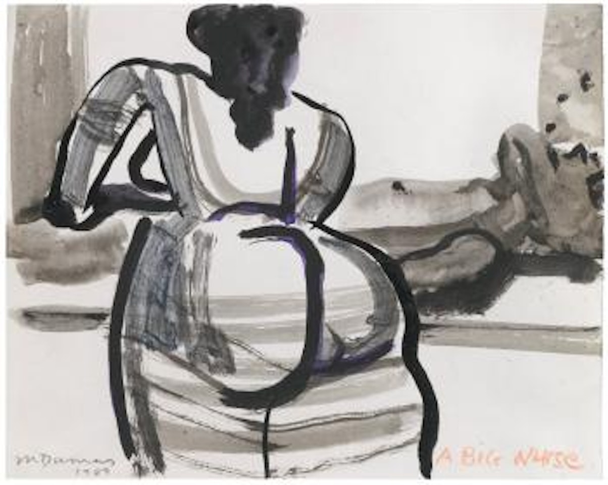 A Big Nurse by Marlene Dumas