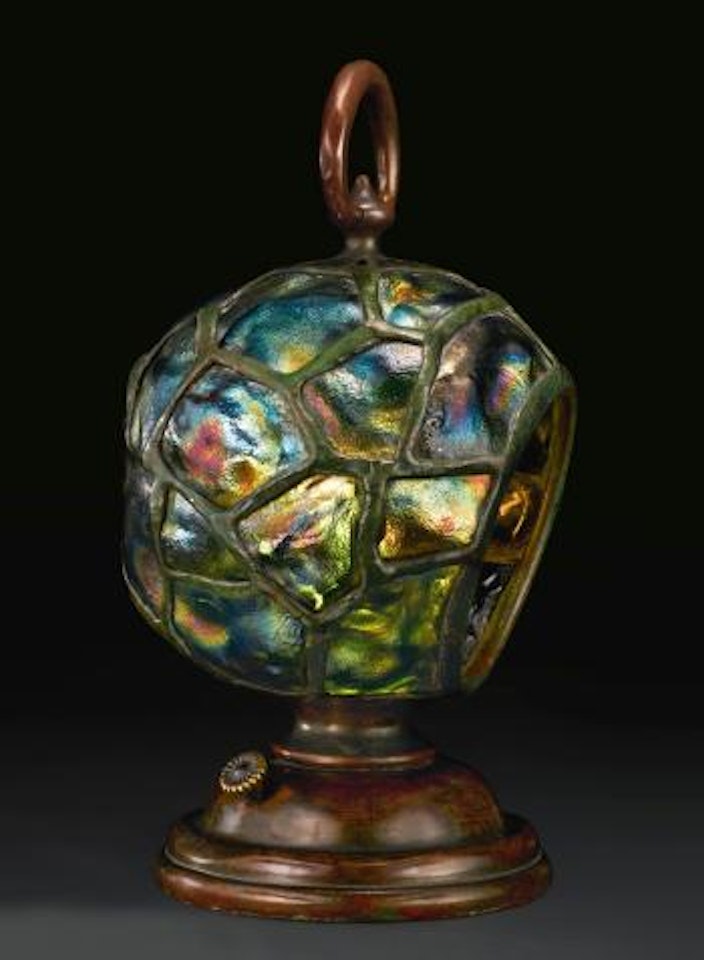 A Rare 'Turtle-back Diver's' Lantern by Tiffany Studios