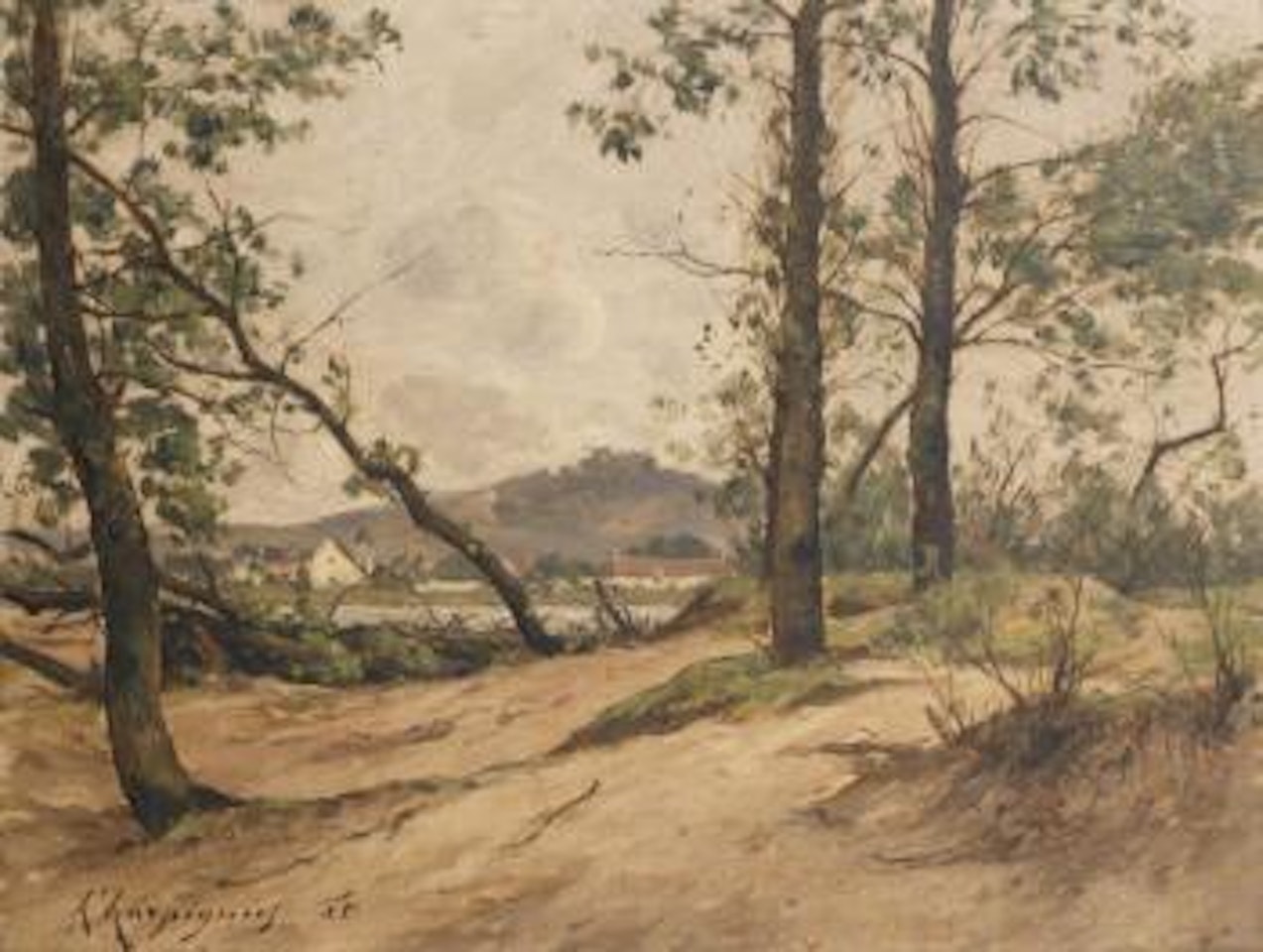 Paysage by Henri Harpignies