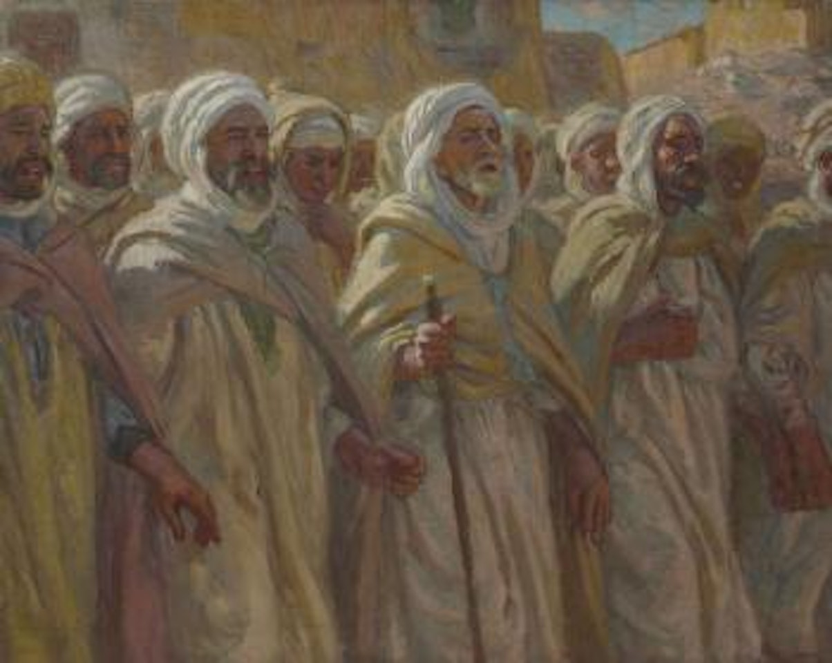 La marche silencieuse (La procession) by Etienne Alphonse Dinet