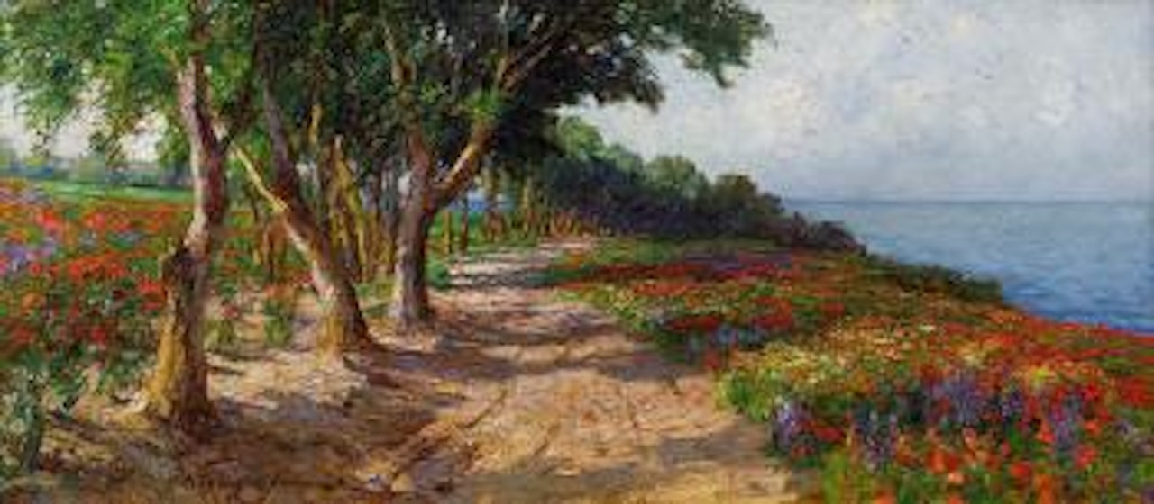 Küstenweg mit Ulmenallee by Olga Wisinger-Florian