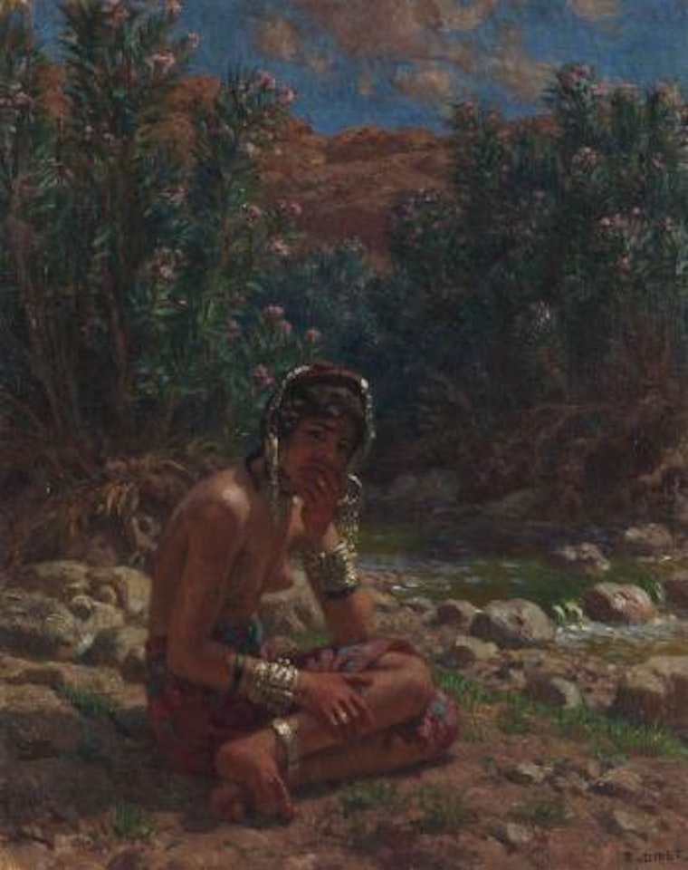 Au bord de l'Oued by Etienne Alphonse Dinet