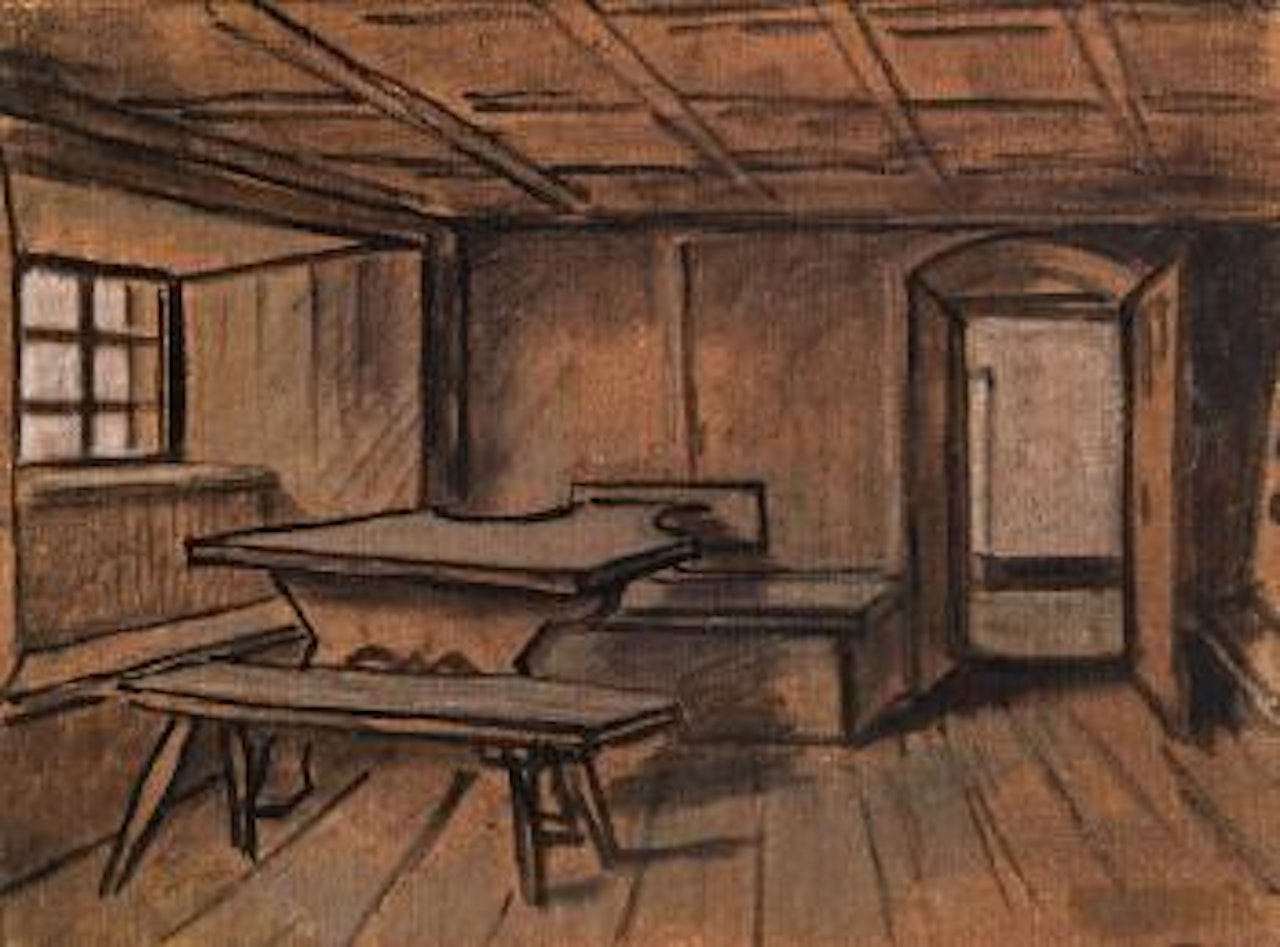 Bauernstube by Albin Egger-Lienz