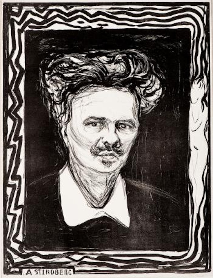 August Strindberg by Edvard Munch