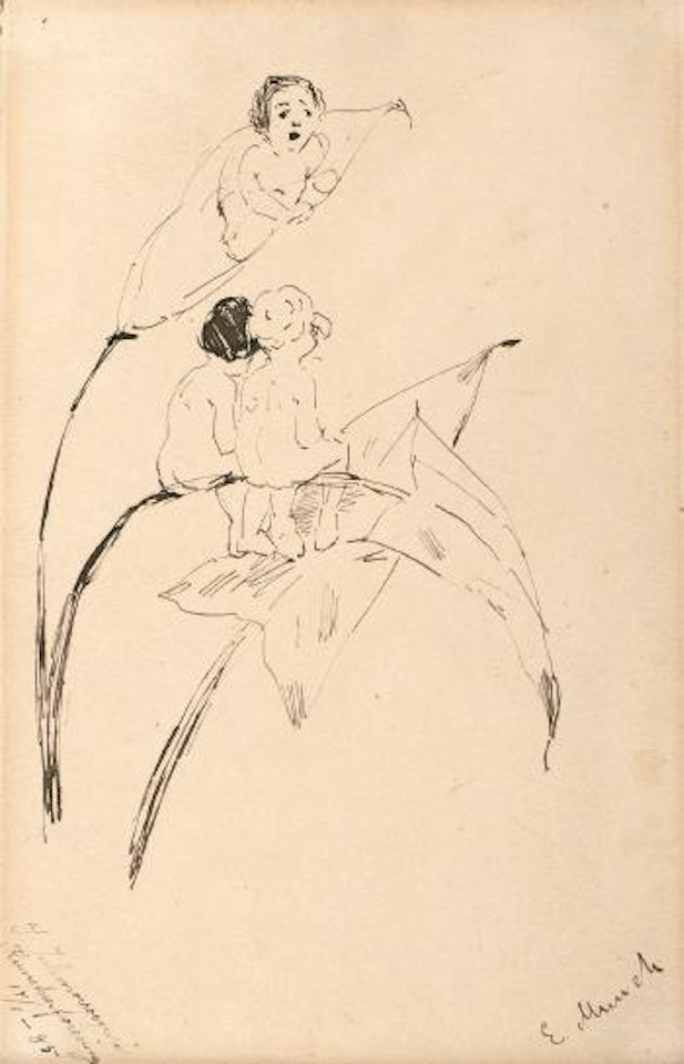 Julemoro i kunstnerforeningen by Edvard Munch