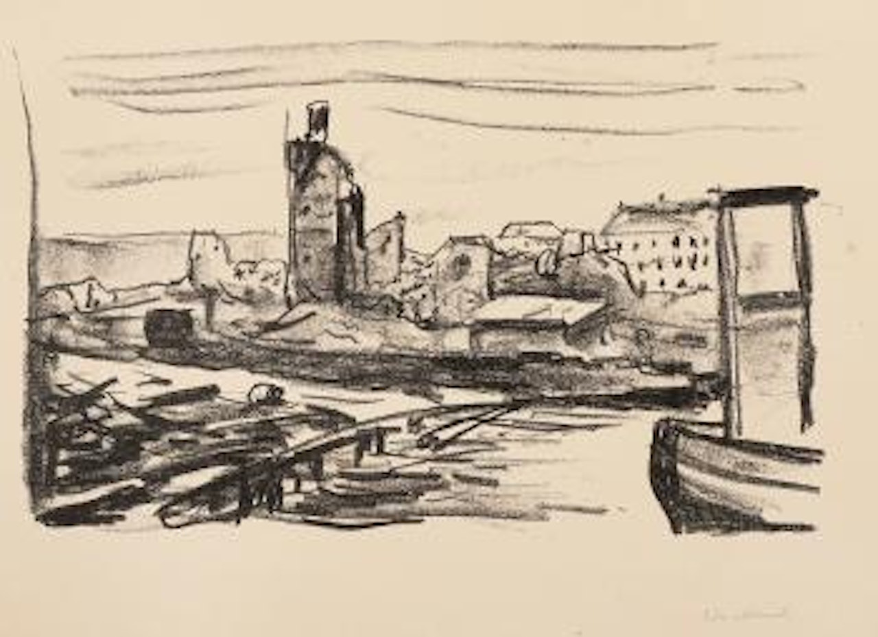 Etter Bergens brann I by Edvard Munch