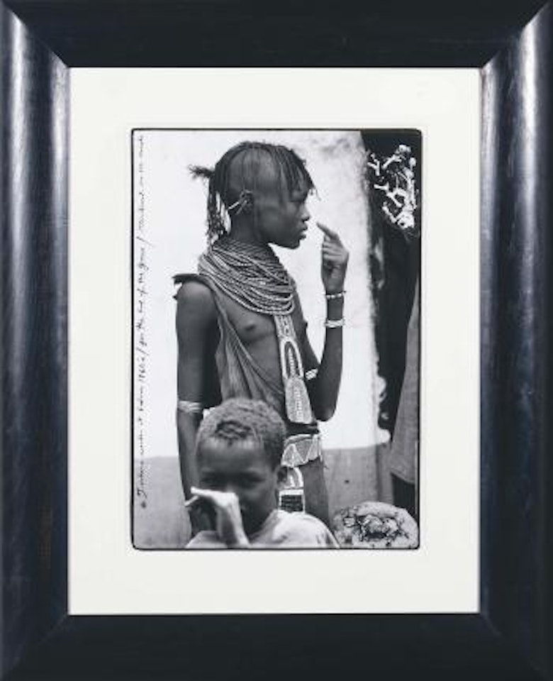 Turkana maiden at Lodwar by Peter Beard