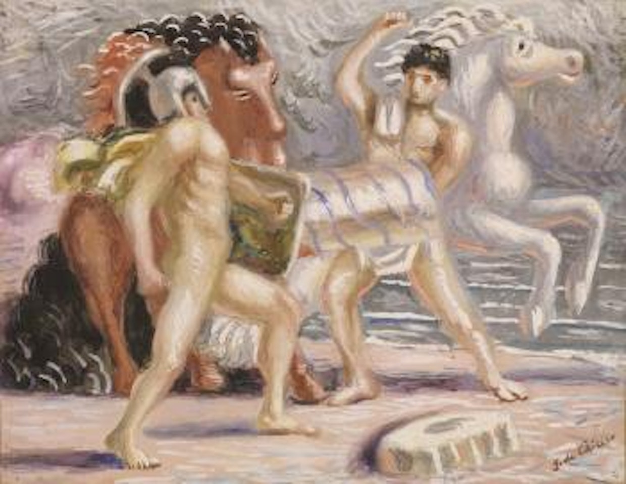 Gladiatori by Giorgio de Chirico