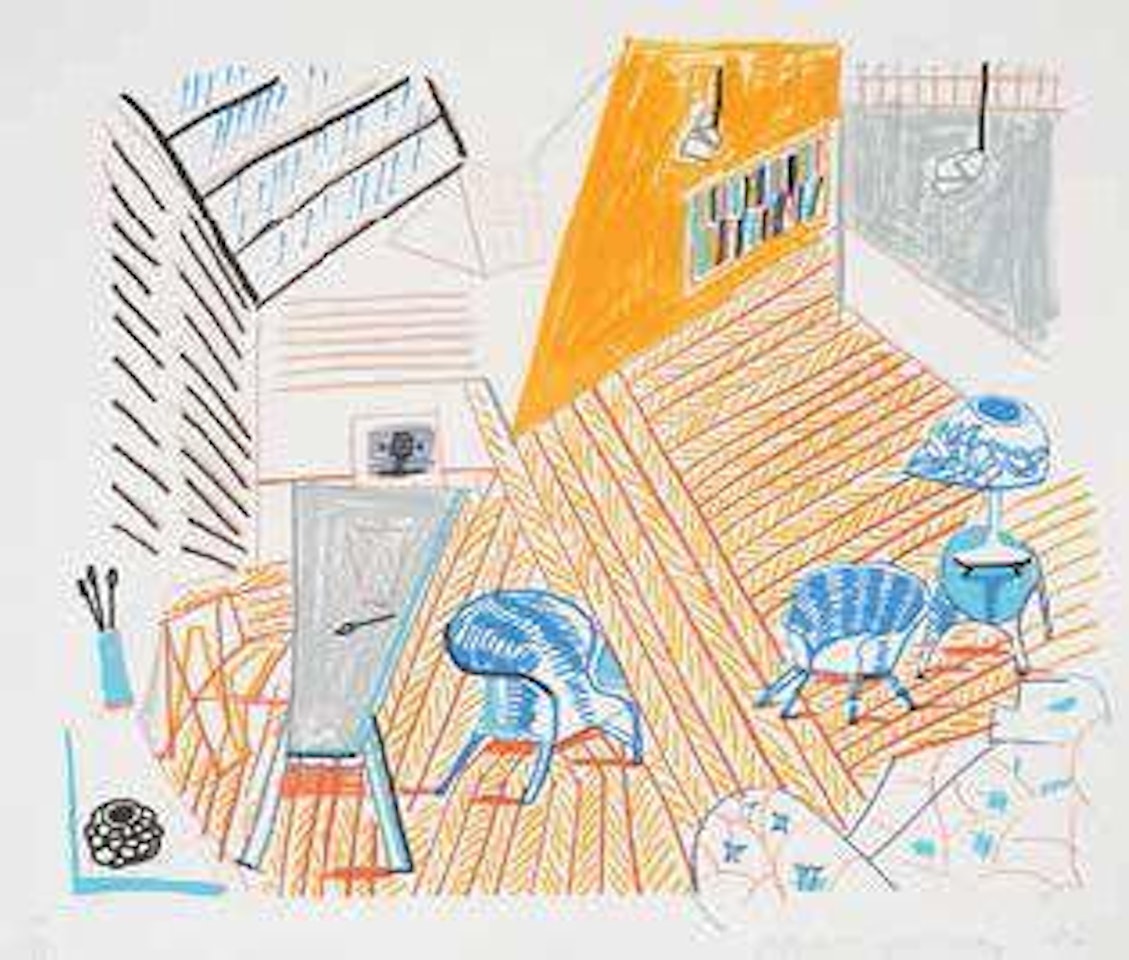 Pembroke Studio Interior by David Hockney