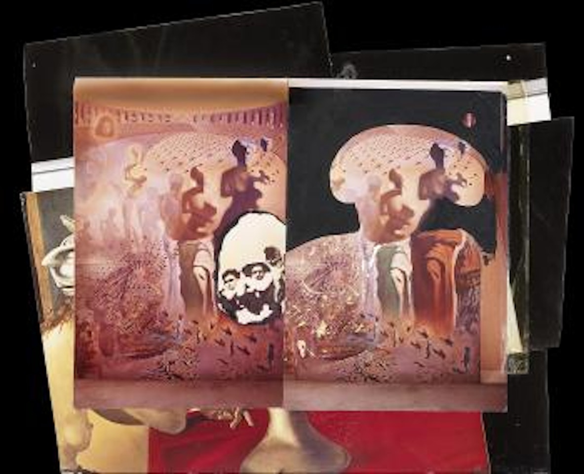 Variation autour de Toréador hallucinogène et Marché d'esclaves avec apparition du buste invisible de Voltaire by Salvador Dali