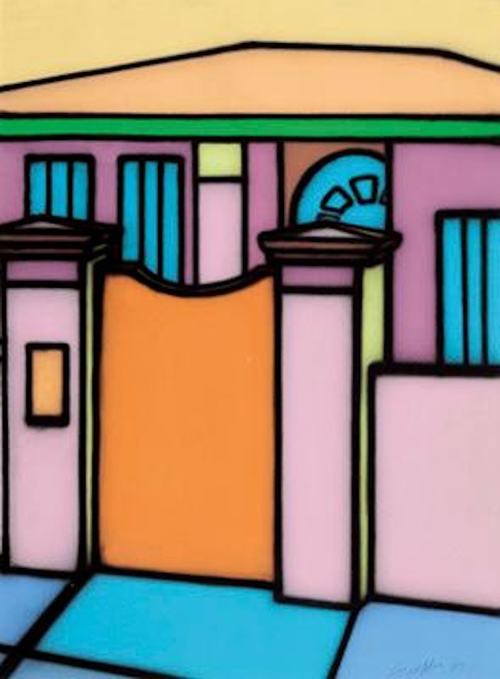 Front Gate And Home by Howard Arkley