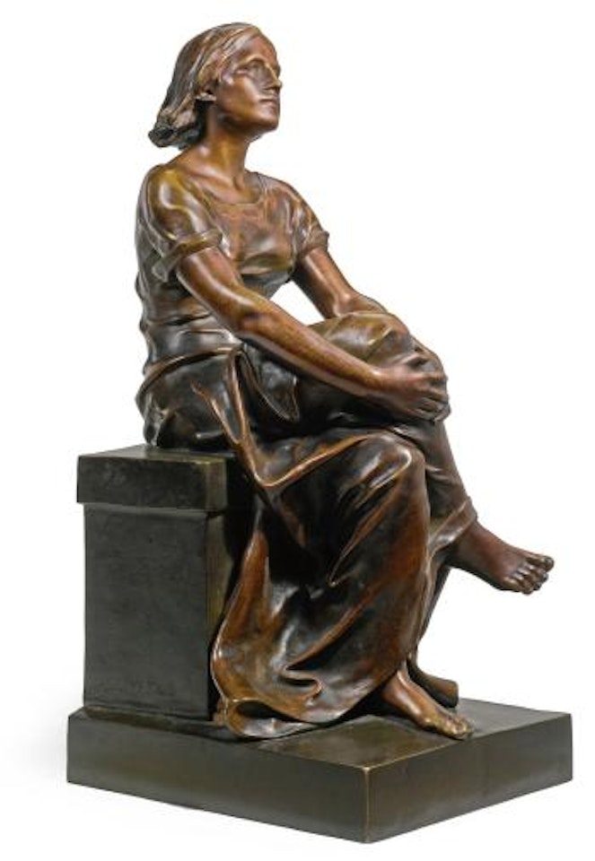 Jeanne D'arc Écoutant Ses Voix (Joan Of Arc Listening To Voices) by Alfred Boucher