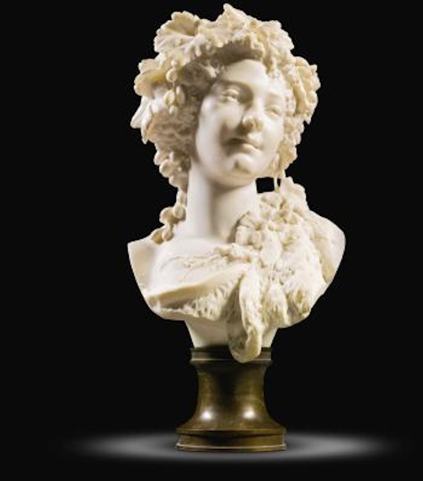 Bust Of a Bacchante by Albert-Ernest Carrier-Belleuse