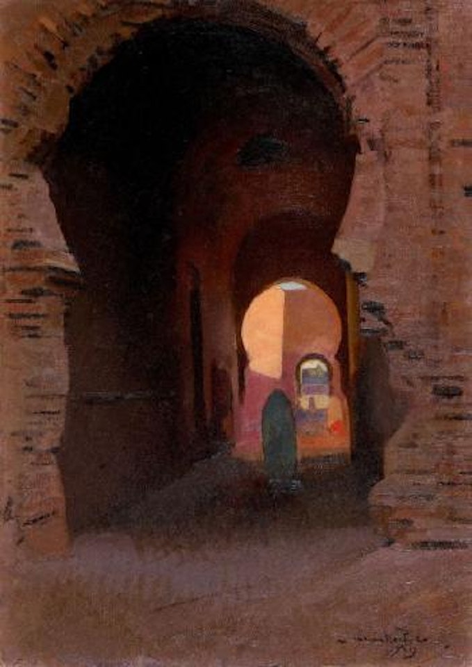 Porte à Marrakech by Jacques Majorelle
