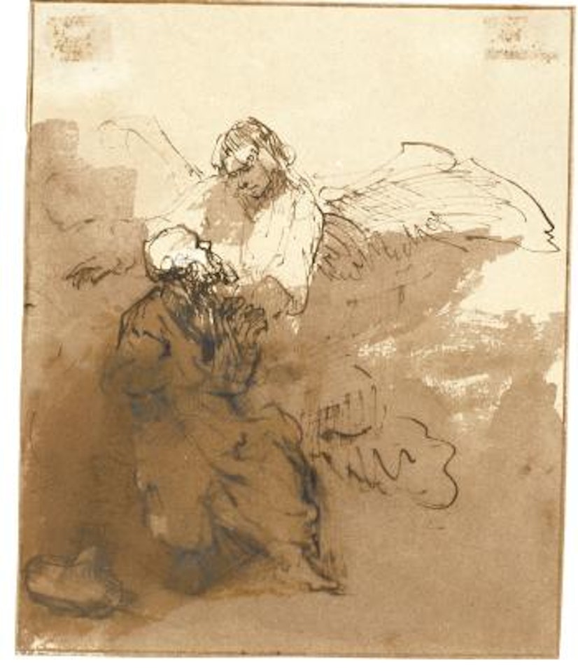 An Angel Appearing To An Old Man by Ferdinand Bol