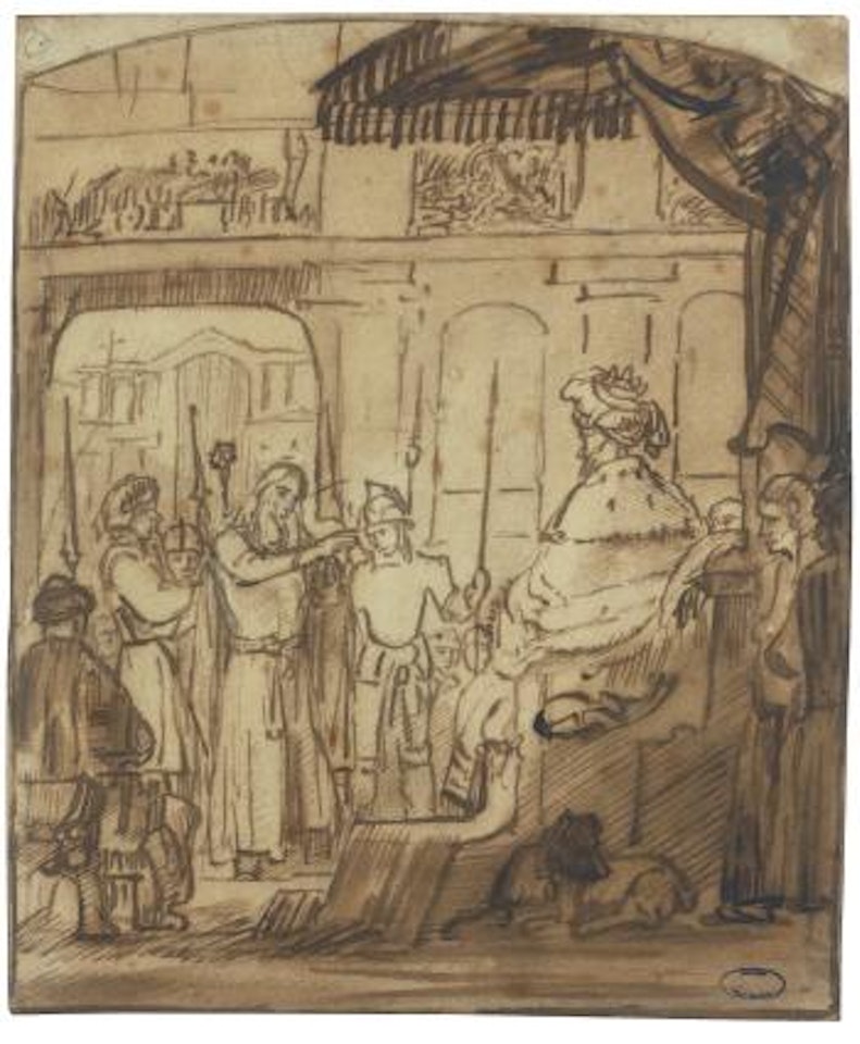 Christ Before Pilate by Attributed to Rembrandt Harmensz van Rijn