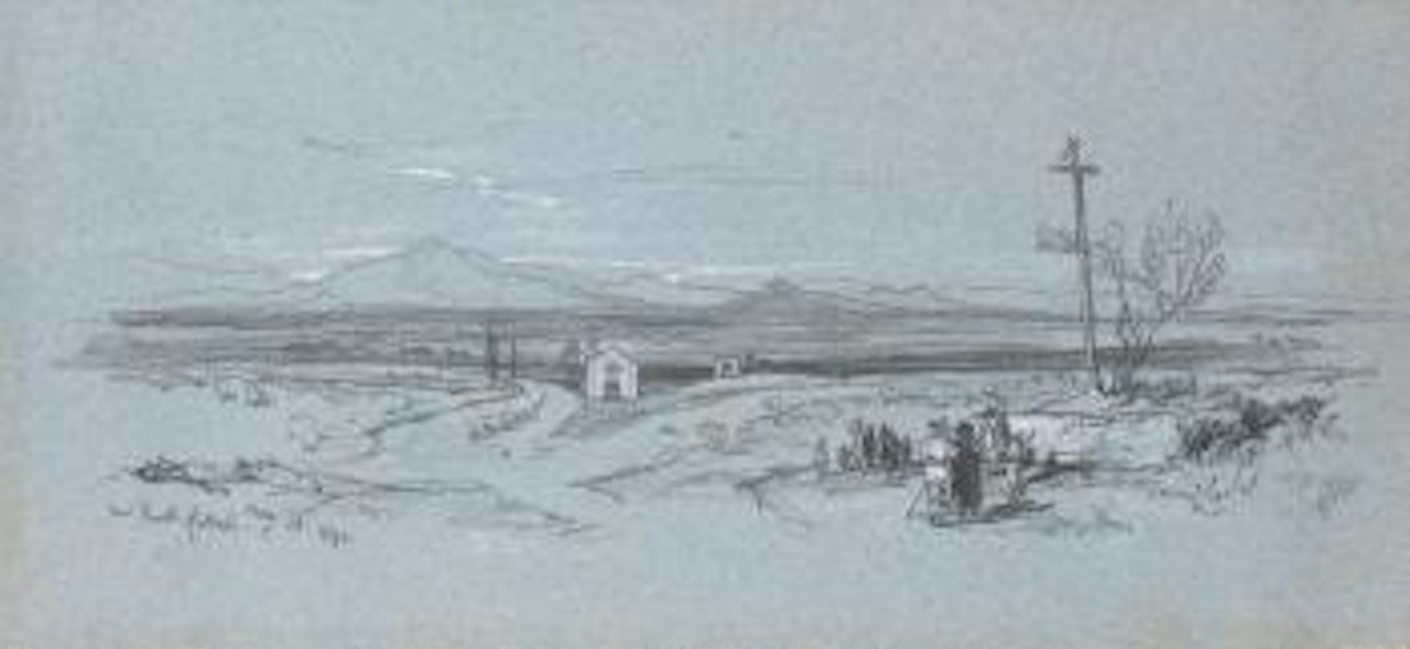 View Near Monto Rotondo, Italy by Edward Lear