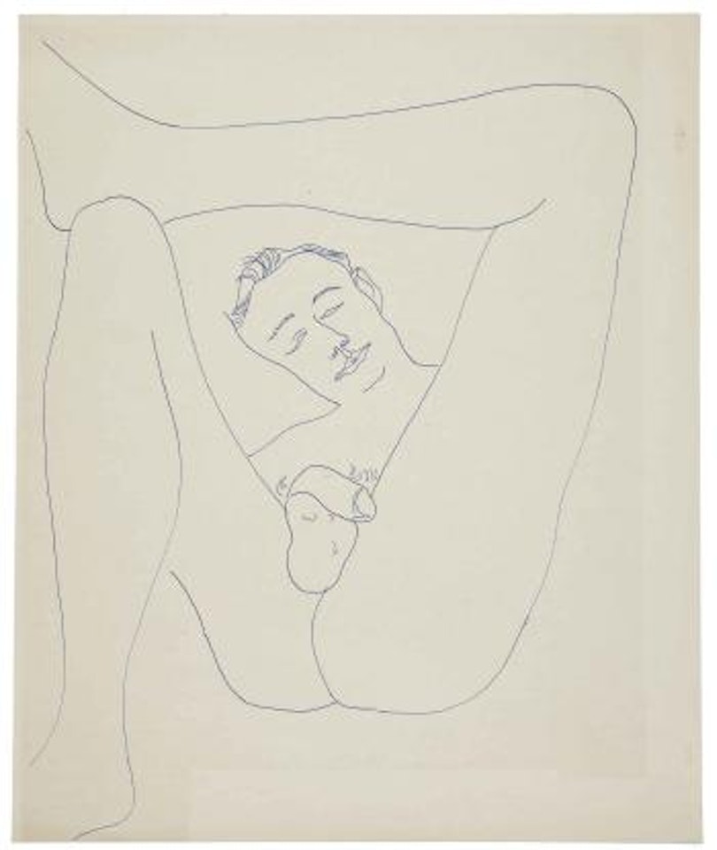 Reclining Male Nude by Andy Warhol