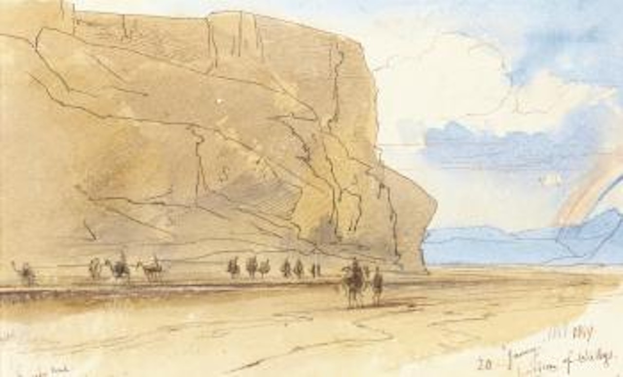 Junction Of Wadis, Eygpt by Edward Lear