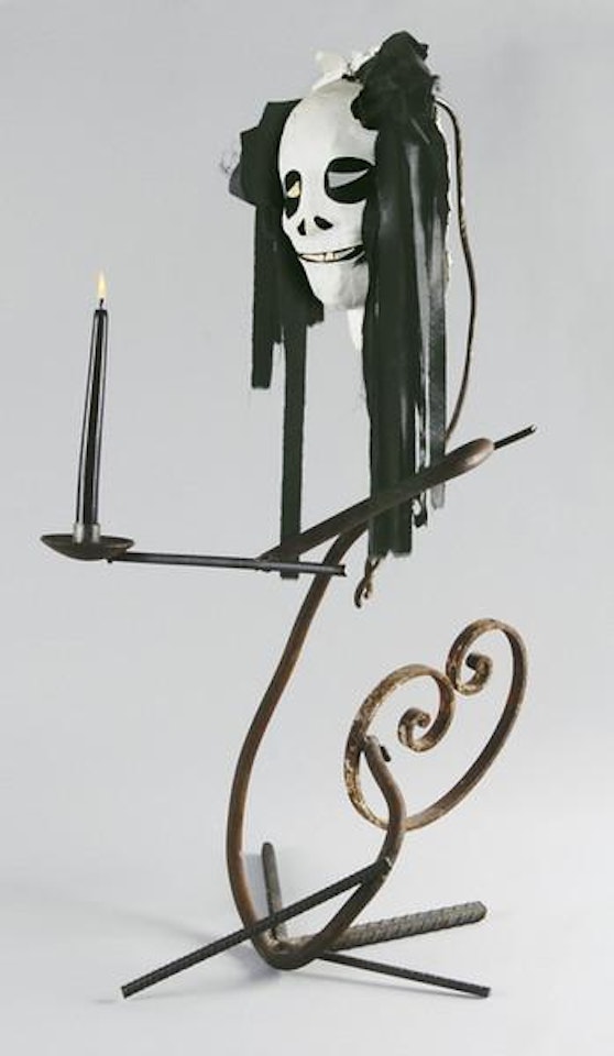 Ohne Titel (Kerzenständer) by Eva Aeppli by Jean Tinguely