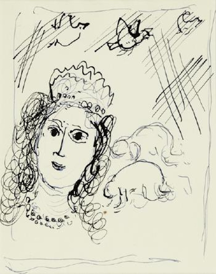 La Reine de Saba. Ohne Titel by Marc Chagall