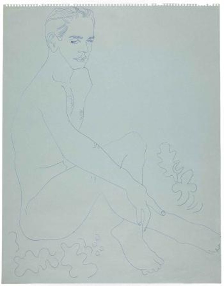 Seated Male by Andy Warhol