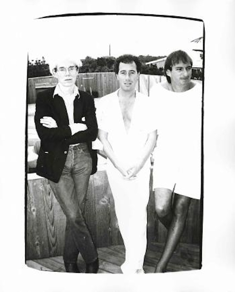 Andy, David Geffen and Jon Gould by Andy Warhol