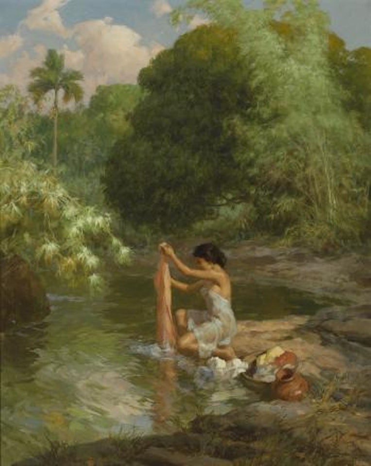 Lavandera by Fernando Amorsolo