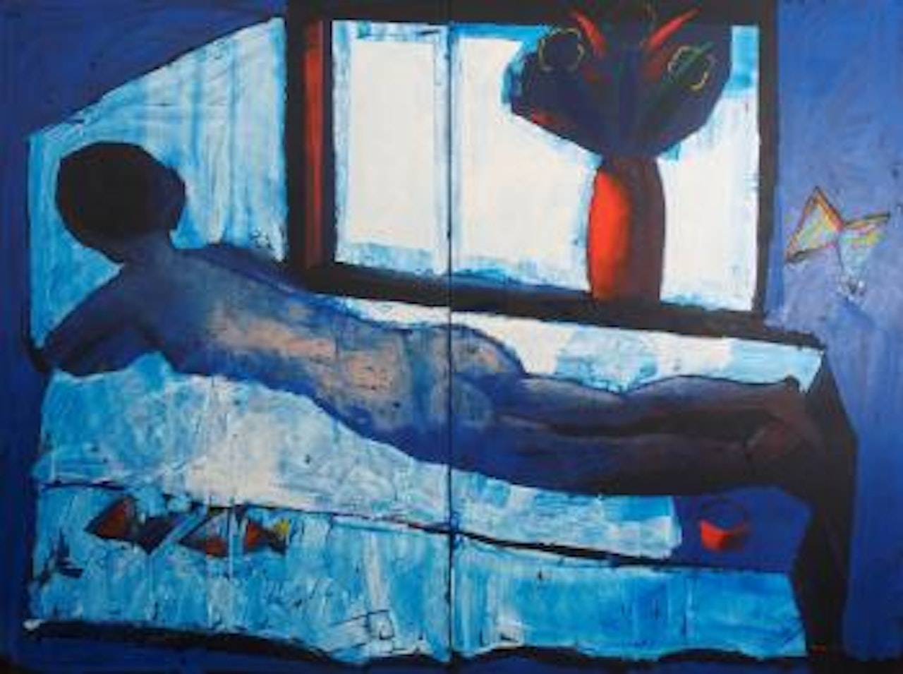 Blue nude by Charles Blackman