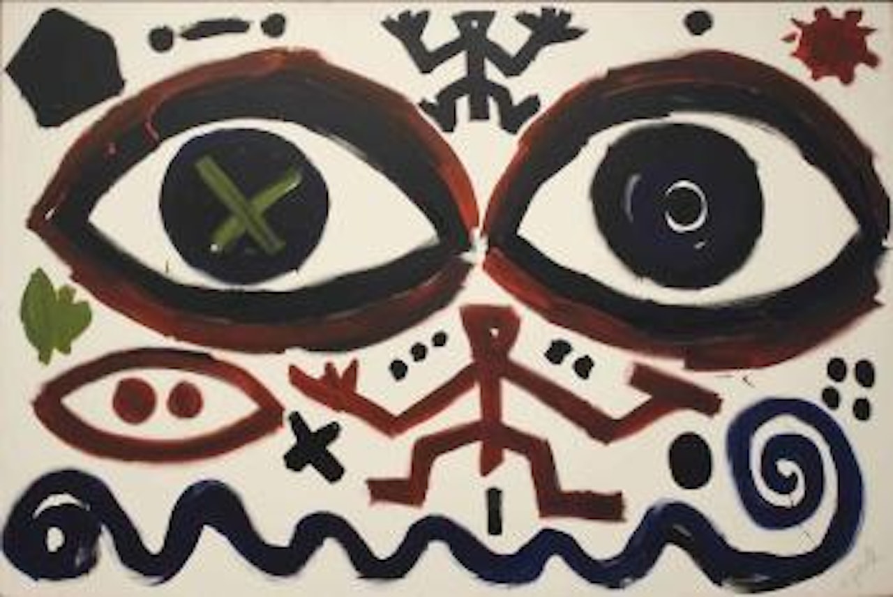 Zwei Augen (für Chillida) (Two Eyes) by A.R. Penck