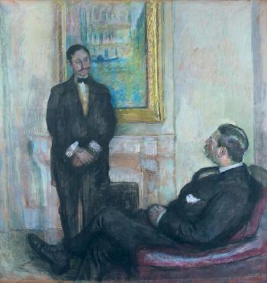 Josse et Gaston Bernheim dans leur bureau by Édouard Vuillard